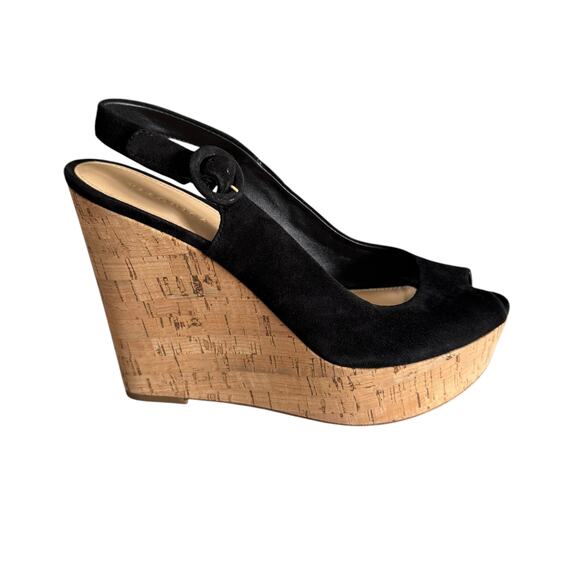 🆕 Veronica Beard Dali Peep Toe Platform Wedge Sandals - Picture 1 of 6